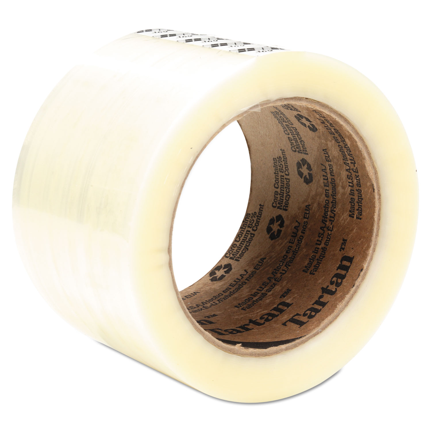 369 Packaging Tape, 72 mm x 100 m, 3 Core, Clear, 24/Carton