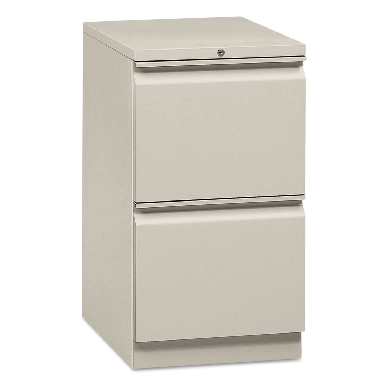 Flagship Mobile File/File Pedestal with R Pulls, 15w x 16 7/8d, Light Gray