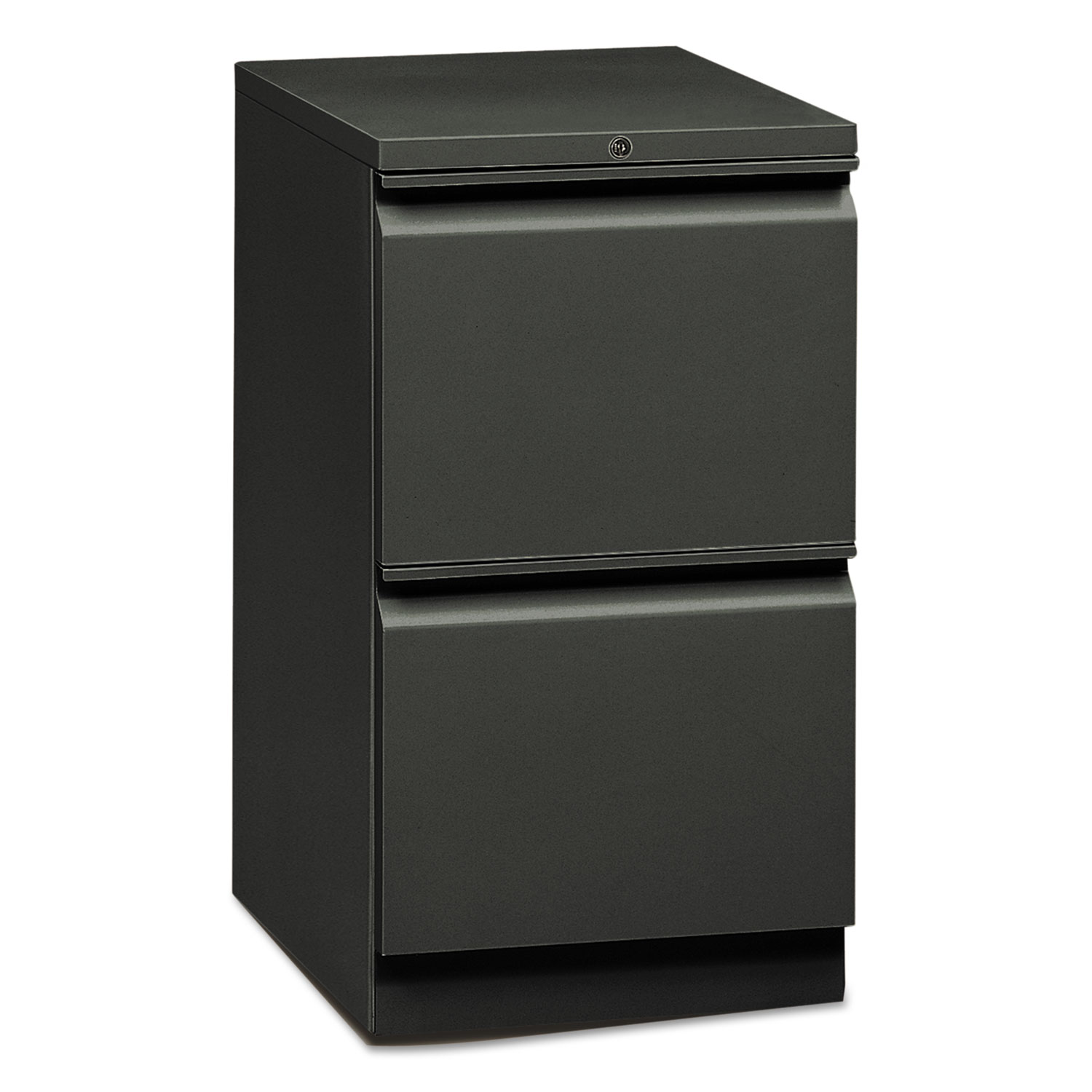 Flagship Mobile File/File Pedestal with R Pulls, 15w x 16 7/8d, Charcoal