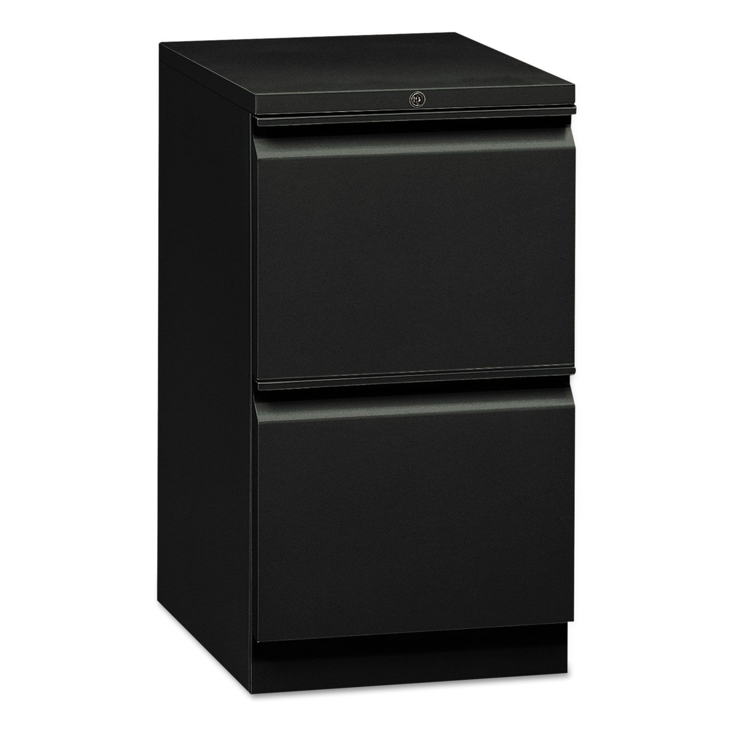 Flagship Mobile File/File Pedestal with R Pulls, 15w x 16 7/8d, Black