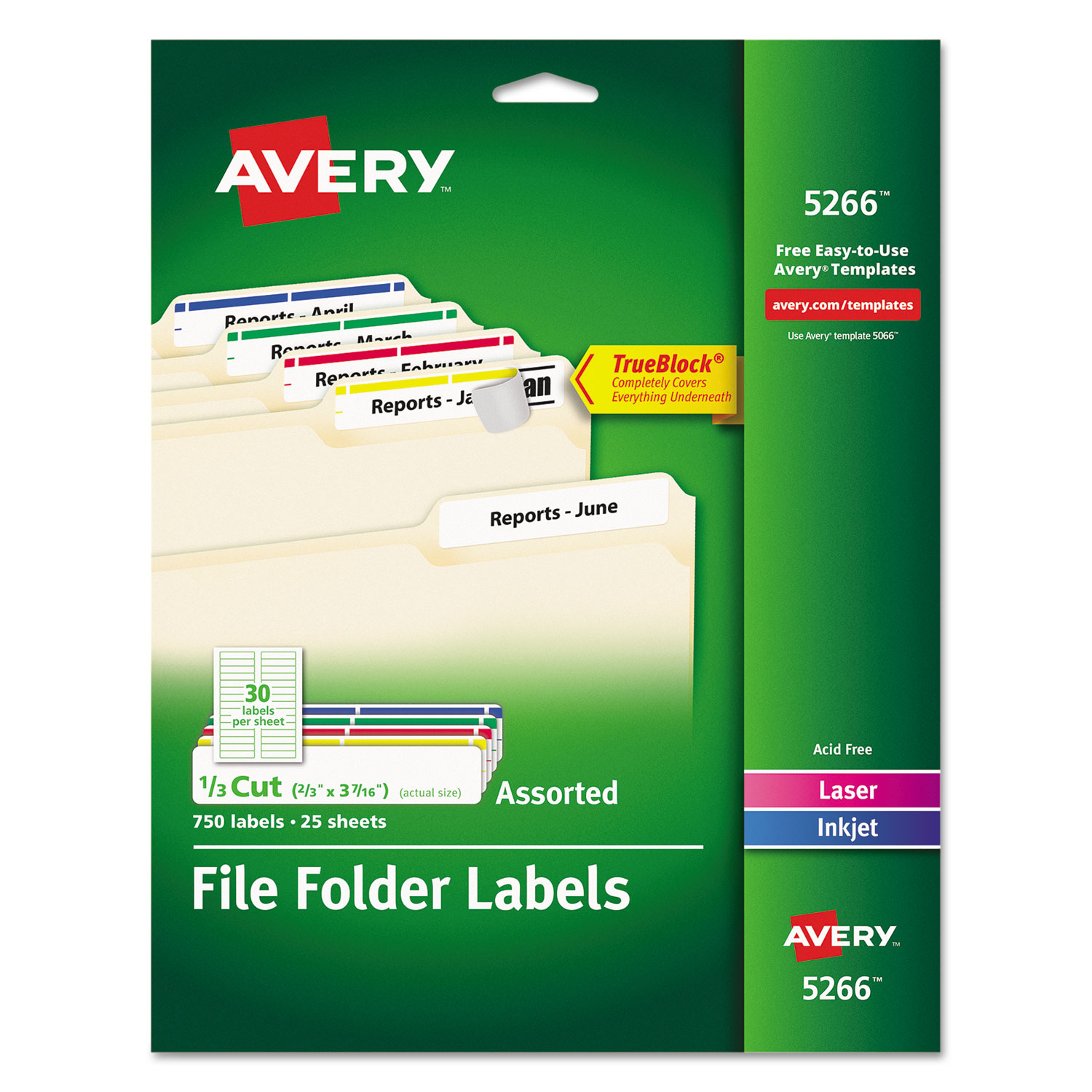Shop for Permanent File Folder Labels with TrueBlock® Technology and