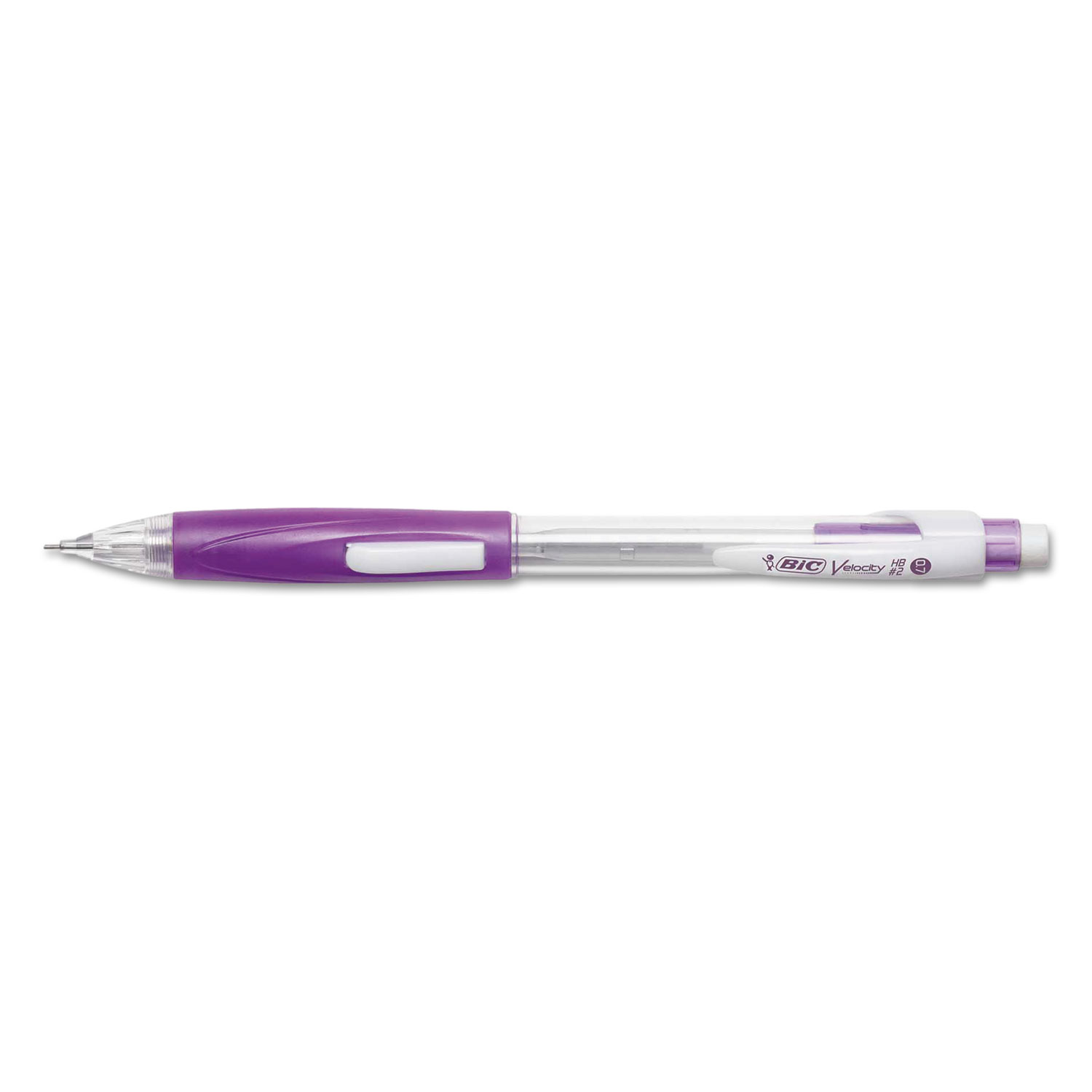  BIC MPSC11-BLK Velocity Side Clic Pencil, 0.7 mm, HB (#2), Black Lead, Assorted Barrel Colors, Dozen (BICMPSC11BK) 