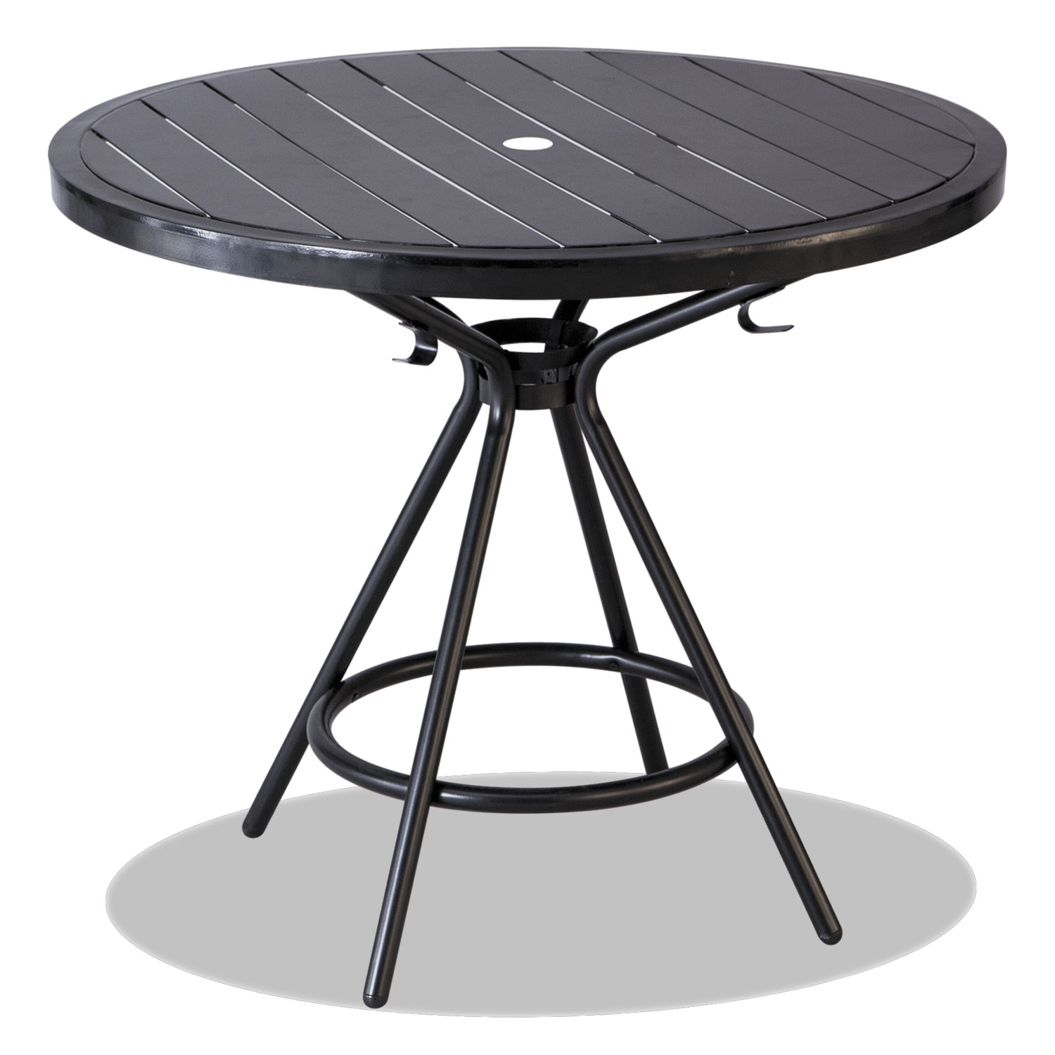 CoGo Tables, Steel, Round, 36 Diameter x 29 1/2 High, Black
