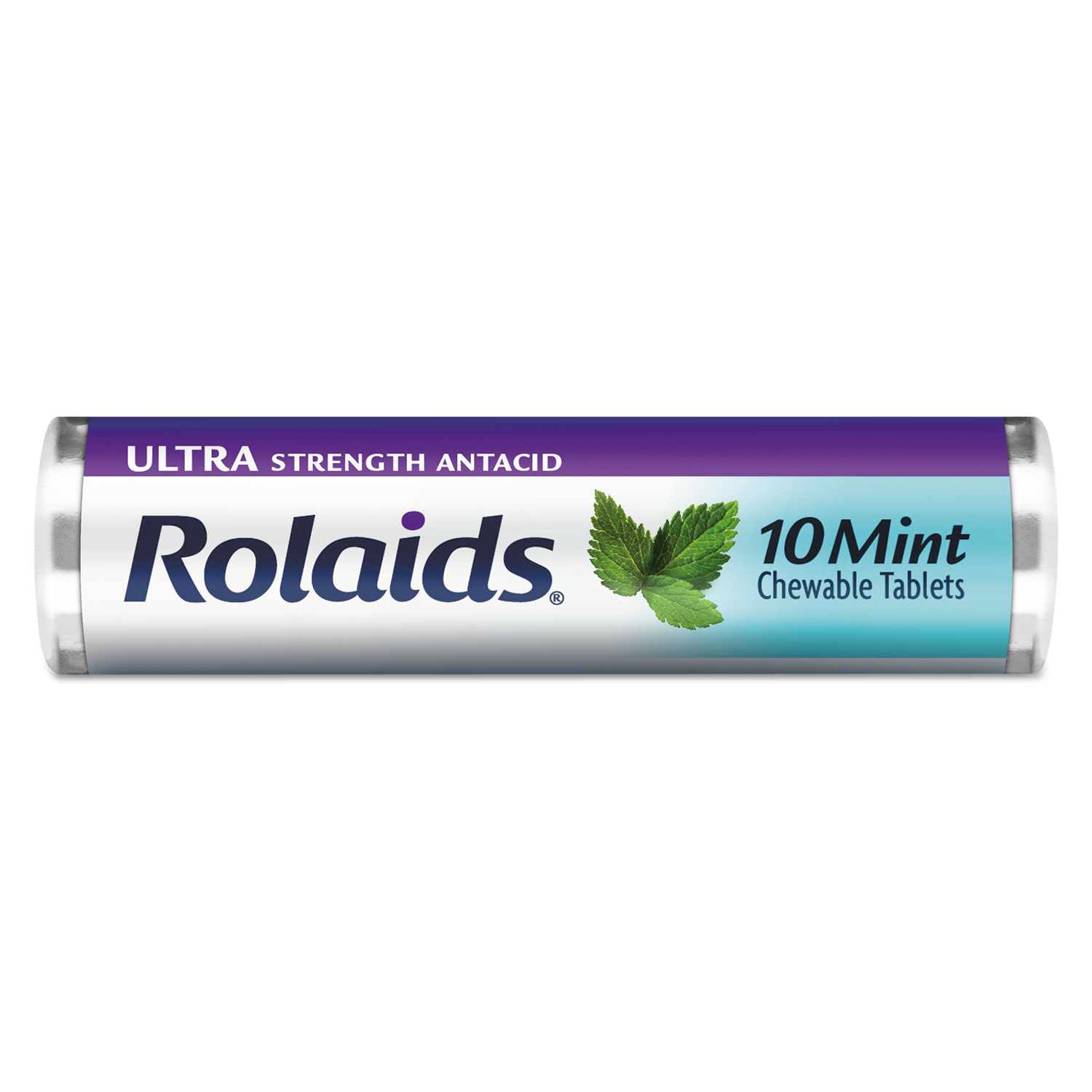  Rolaids R10034 Ultra Strength Antacid Chewable Tablets, Mint, 10/Roll, 12 Roll/Box (LILR10034) 