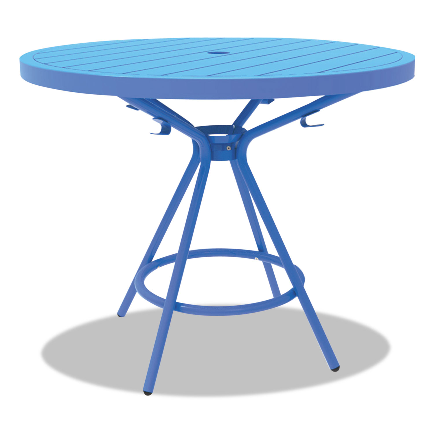 CoGo Tables, Steel, Round, 30 Diameter x 29 1/2 High, Blue