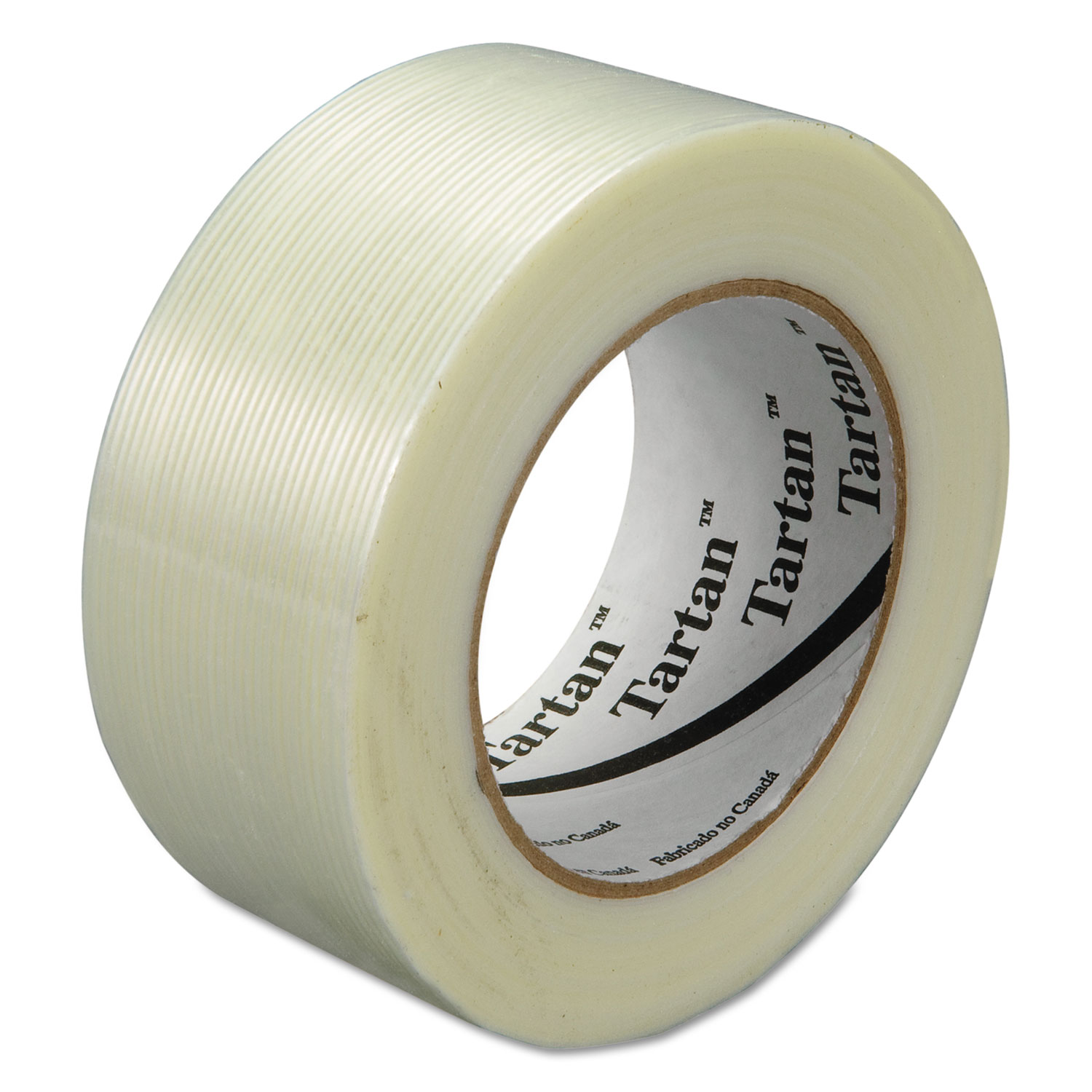 Filament Tape, 48 mm x 55 m, 3 Core, Clear, 24/Carton
