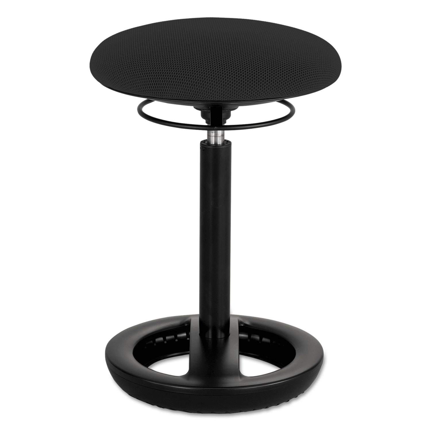  Safco 3000BL Twixt Desk Height Ergonomic Stool, 22.5 Seat Height, Supports up to 250 lbs., Black Seat, Black Back, Black Base (SAF3000BL) 
