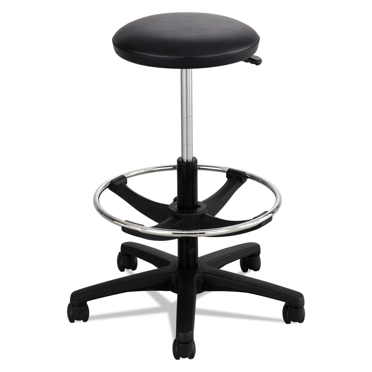  Safco 3436BL Extended-Height Lab Stool, 32 Seat Height, Supports up to 250 lbs., Black Seat/Black Back, Black Base (SAF3436BL) 