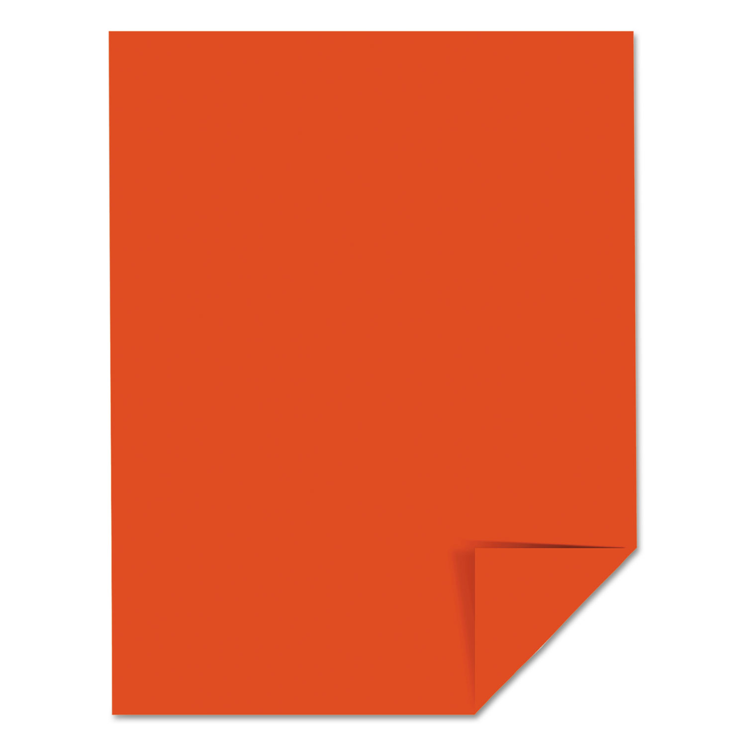 Color Cardstock, 65lb, 8 1/2 x 11, Orbit Orange, 250 Sheets