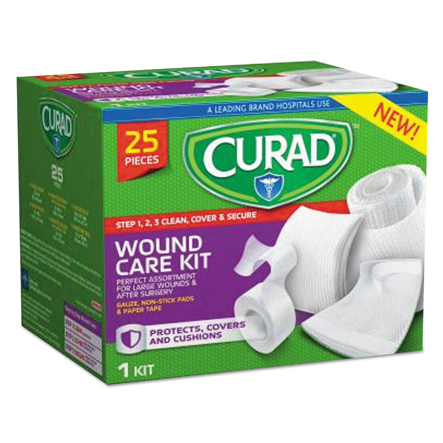 Wound Care Kit: Gauze, Non-Stick Pads and Paper Tape