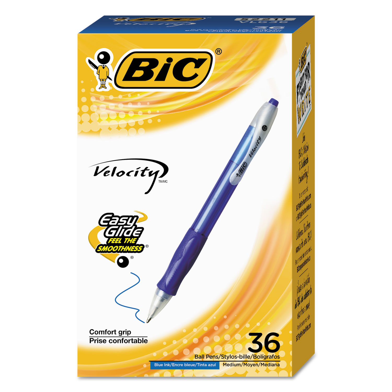  BIC Soft Feel Blue Retractable Ballpoint Pens, Medium Point  (1.0mm), 12-Count Pack, Blue Pens With Soft-Touch Comfort Grip : Bic Soft  Feel Med Blue : Office Products