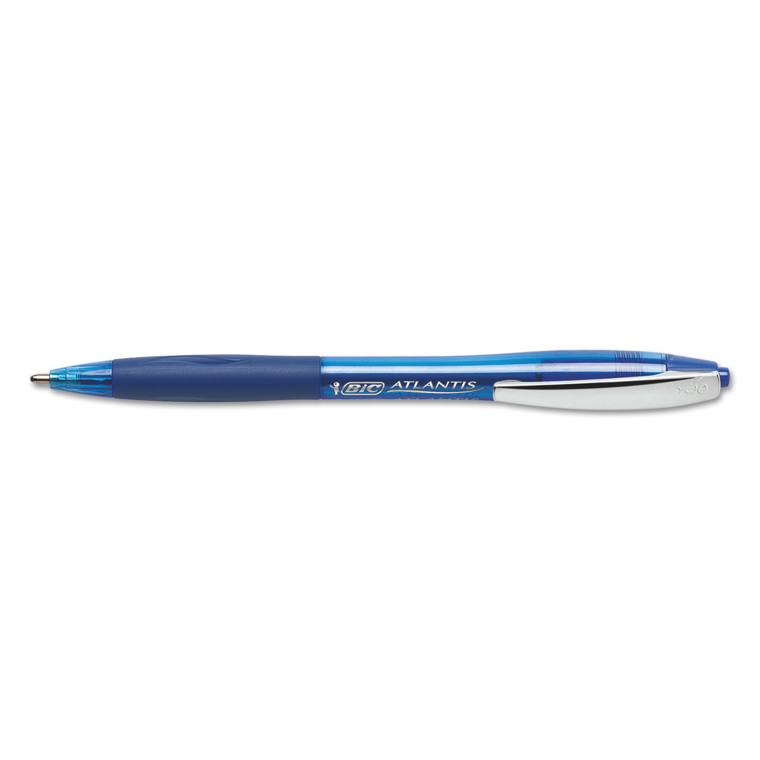 Atlantis Bold Retractable Ball Pen, Blue, 3/Pack