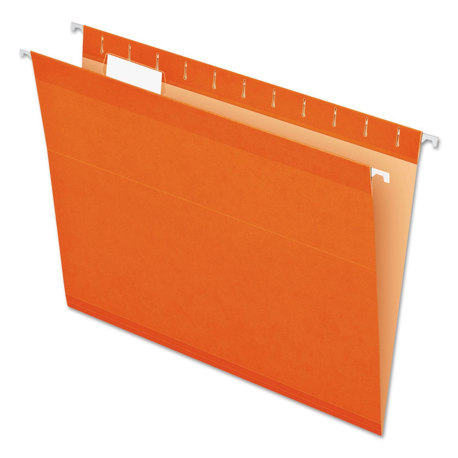  Pendaflex 04152 1/5 ORA Colored Reinforced Hanging Folders, Letter Size, 1/5-Cut Tab, Orange, 25/Box (PFX415215ORA) 