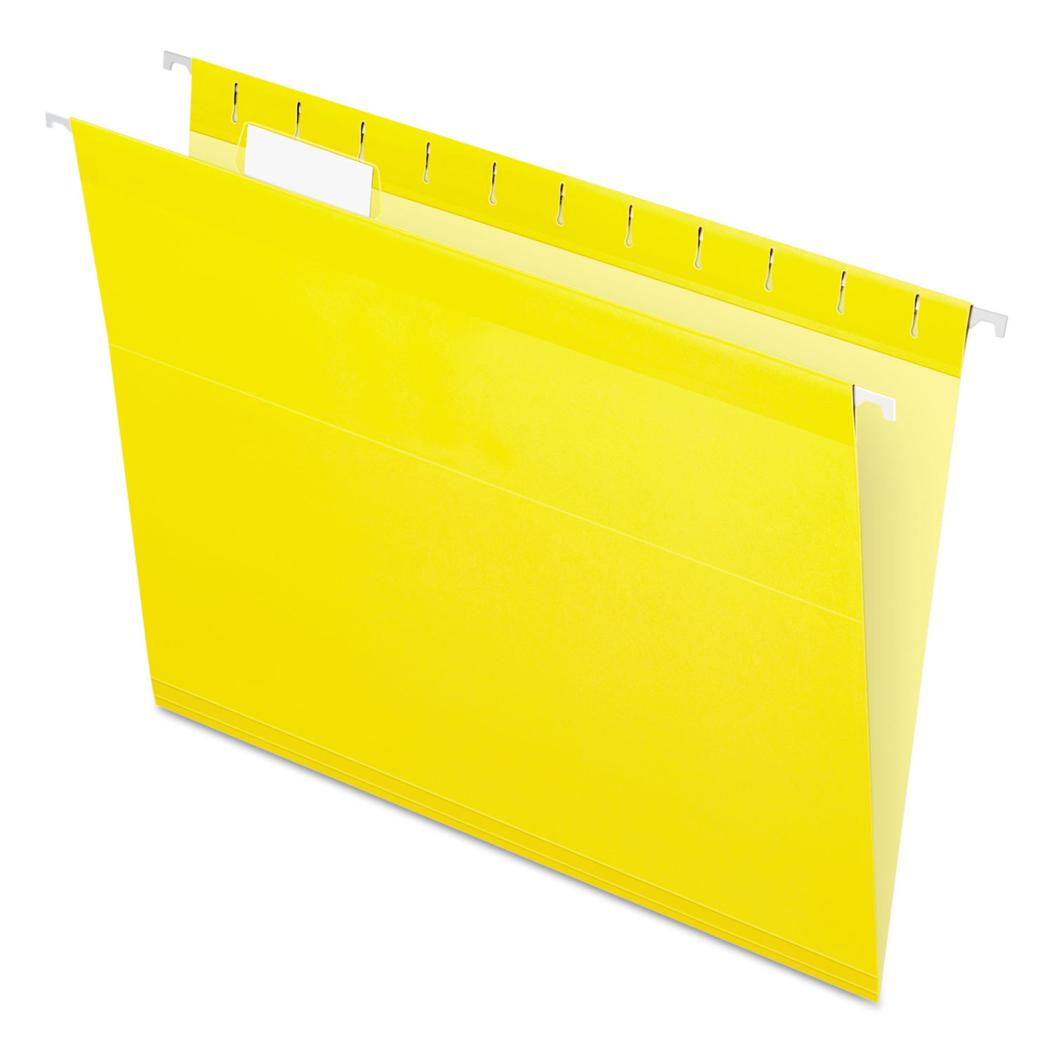  Pendaflex 04152 1/5 YEL Colored Reinforced Hanging Folders, Letter Size, 1/5-Cut Tab, Yellow, 25/Box (PFX415215YEL) 