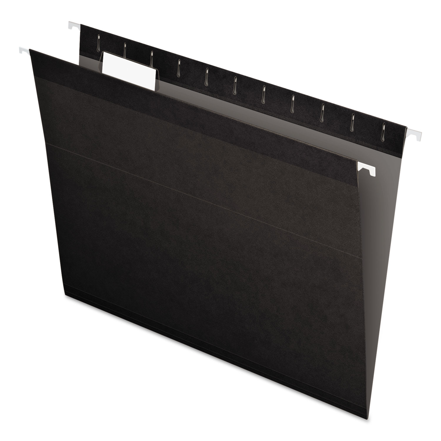  Pendaflex 04152 1/5 BLA Colored Reinforced Hanging Folders, Letter Size, 1/5-Cut Tab, Black, 25/Box (PFX415215BLA) 