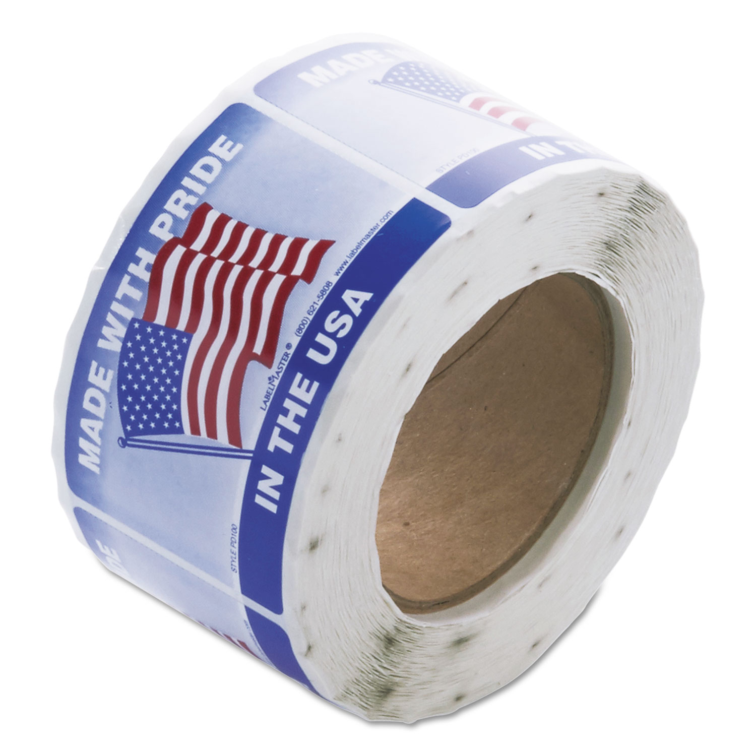 Warehouse Self-Adhesive Label, 5 1/4 x 3, MADE WITH PRIDE IN THE USA, 500/Roll