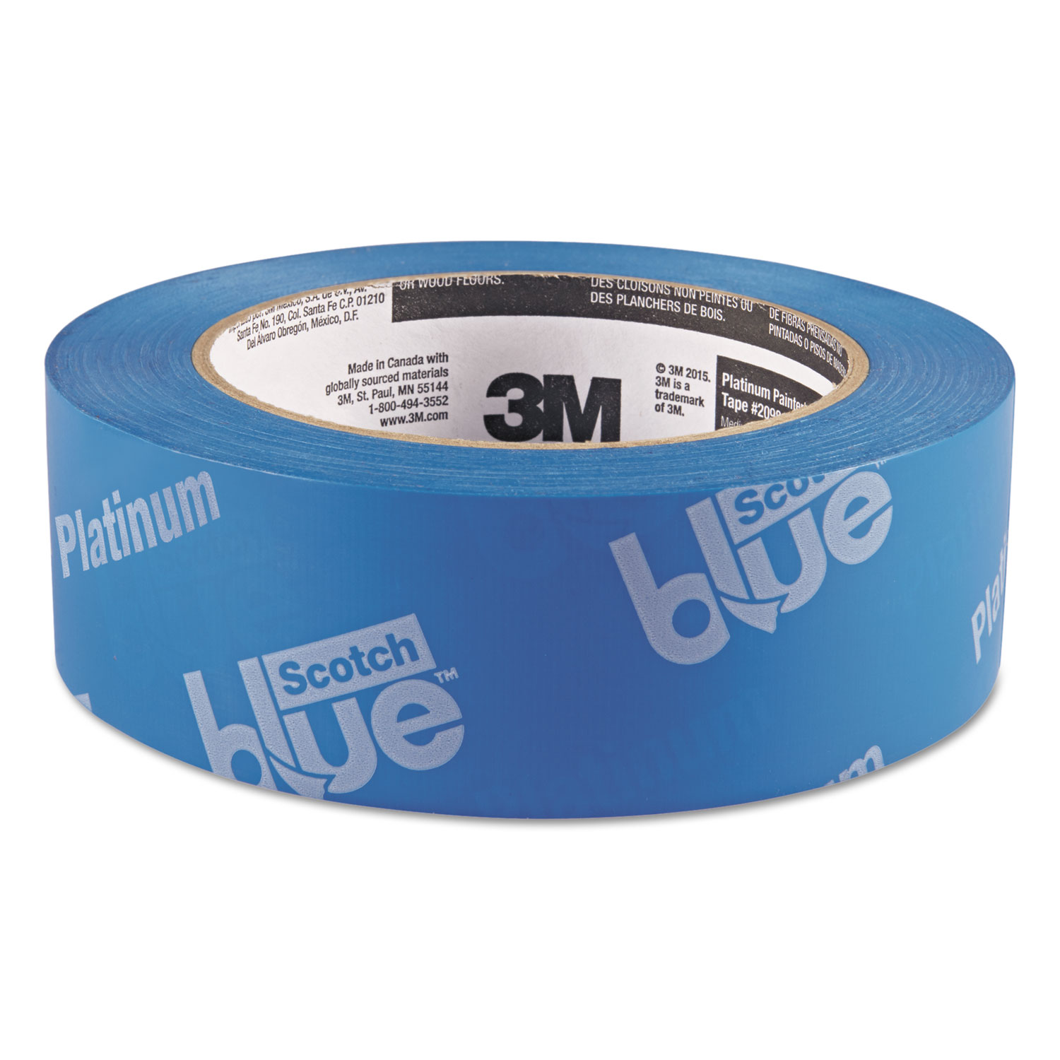 ScotchBlue Platinum Painters Tape, 1.41 x 45 yd, 3 Core, Blue