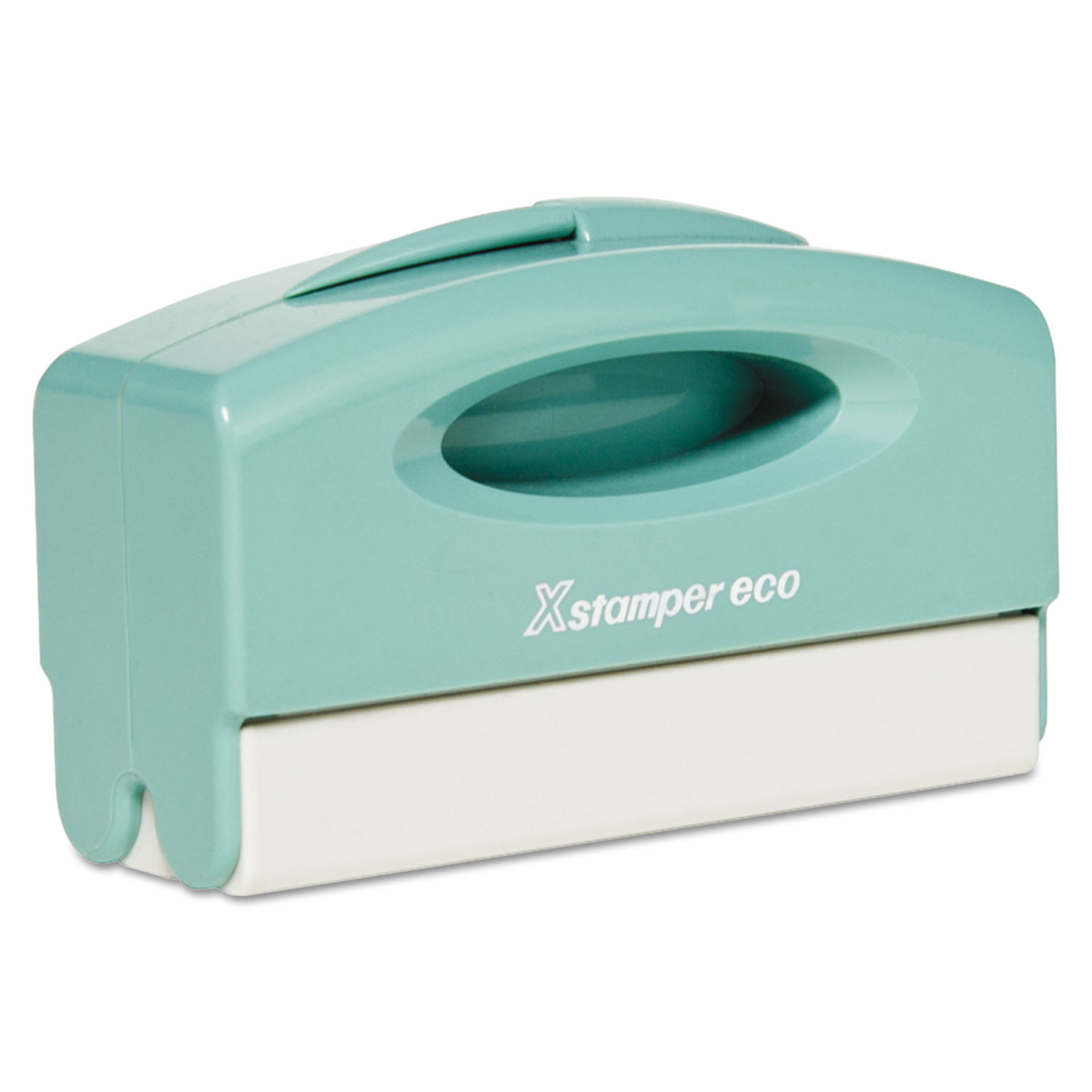  Xstamper ECO-GREEN 1XPN40 ECO Custom Message Stamp, N40, Pre-Inked/Re-Inkable (XST1XPN40) 