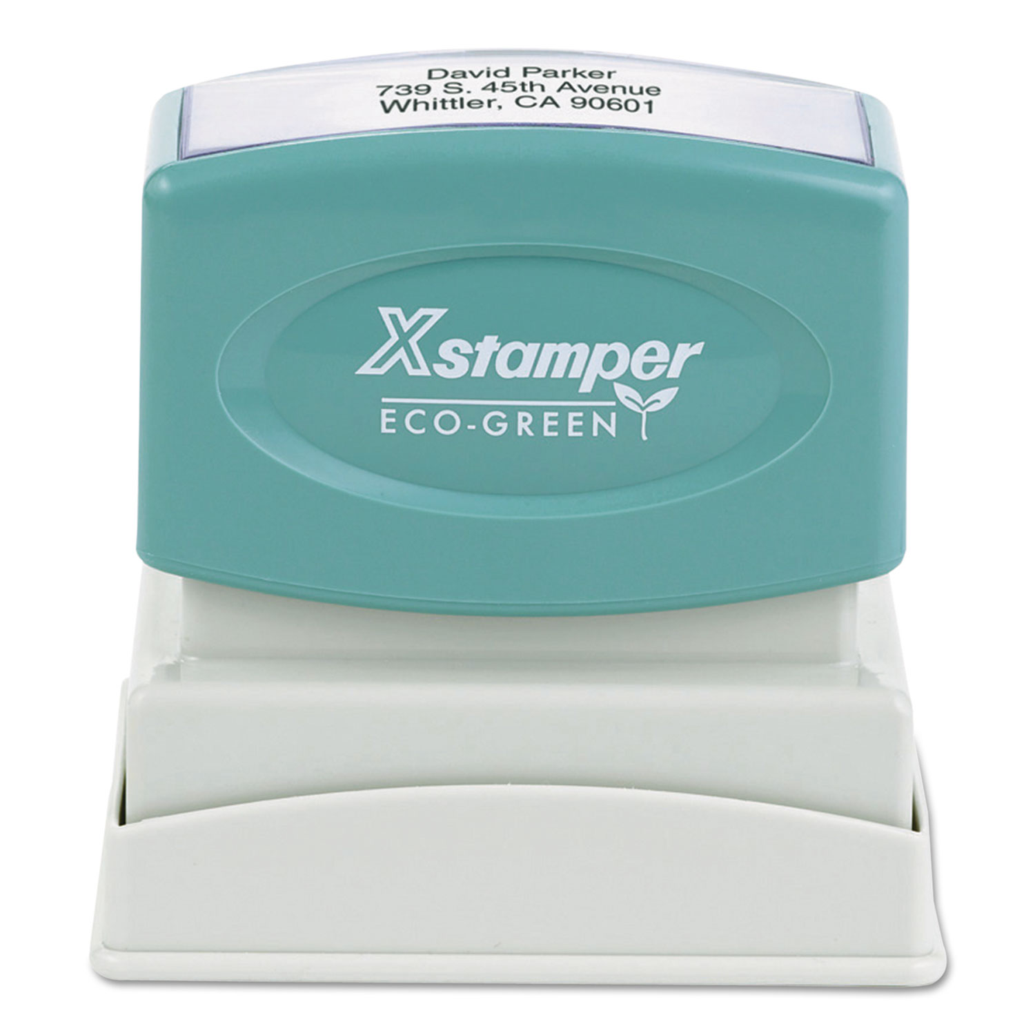  Xstamper 1XPN12 Custom Message Stamp, Pre-Inked, N12, 1 x 2 (XST1XPN12) 