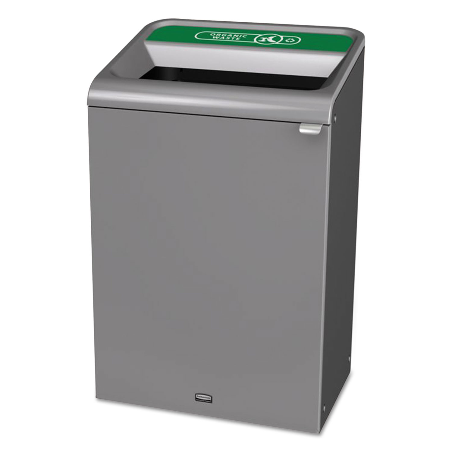Configure Indoor Recycling Waste Receptacle, 33 gal, Gray, Organic Waste
