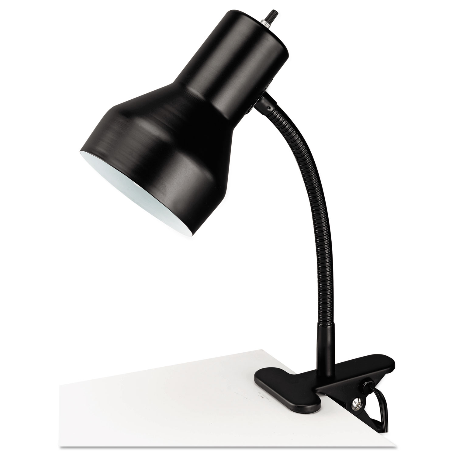 Task Lamp, Clip-on, 14 High, Black