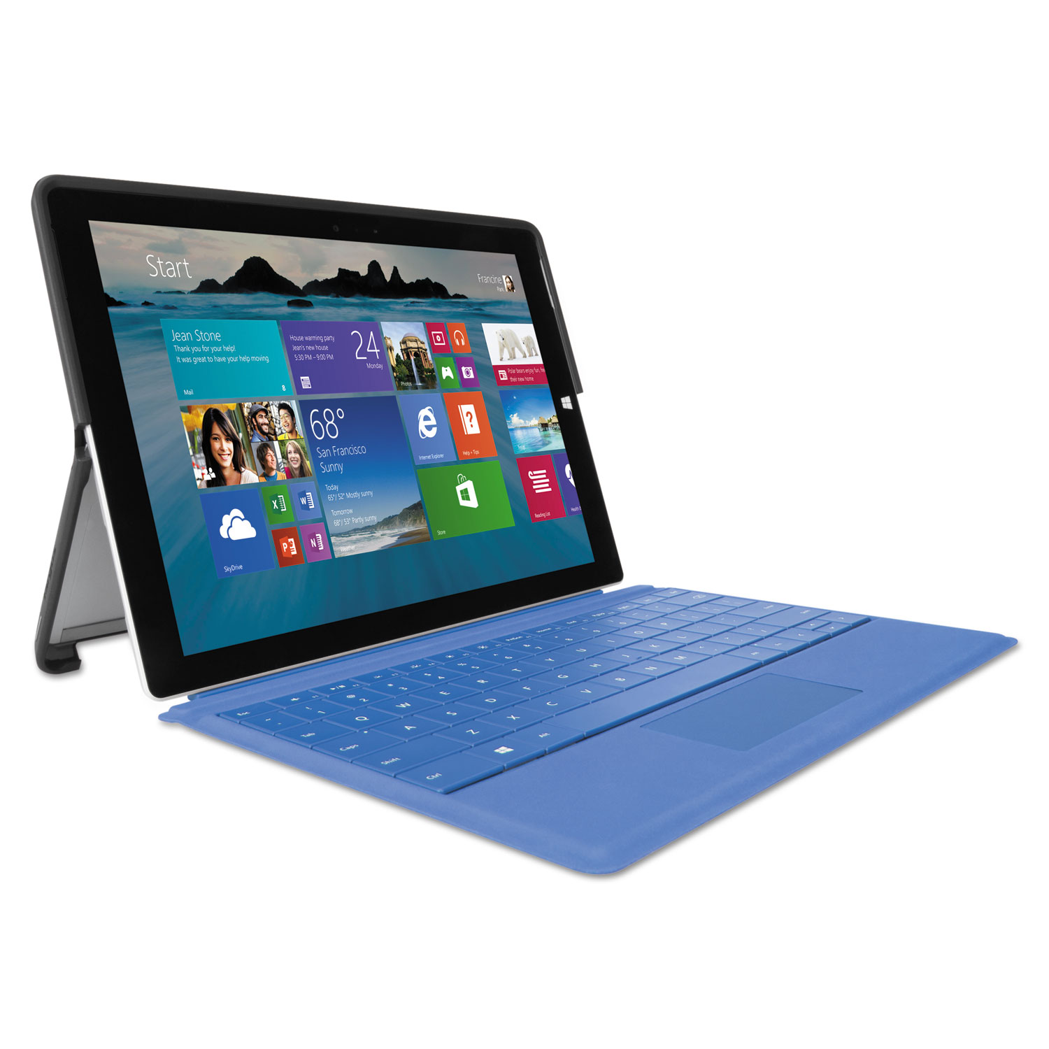 Folio Wrap Case for Microsoft Surface 3, Black
