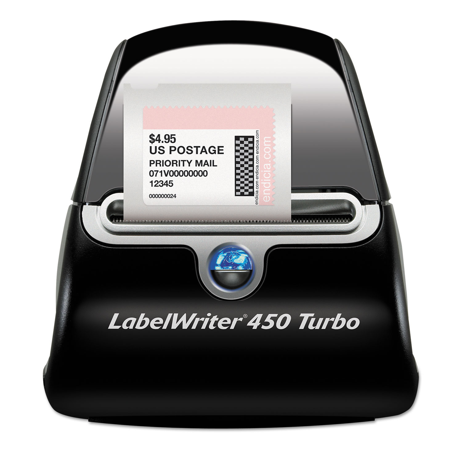  DYMO 1752265 LabelWriter 450 Turbo Printer, 71 Label/Min, 5w x 7.4d x 5.5h (DYM1752265) 