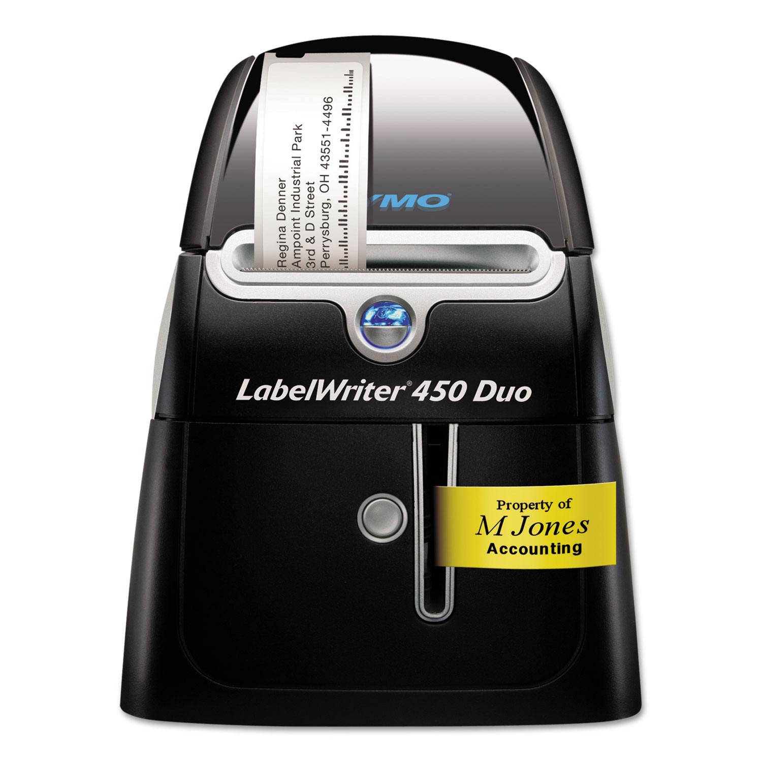 LabelWriter 450 DUO Printer, 2 3/10" Labels, 71 Label/Min, 5.5w x 7.8d x 7.30h