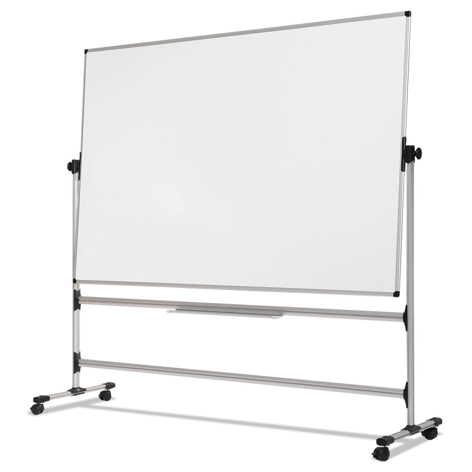  MasterVision RQR0521 Earth Silver Easy Clean Revolver Dry Erase Board,48x70, White, Steel Frame (BVCRQR0521) 
