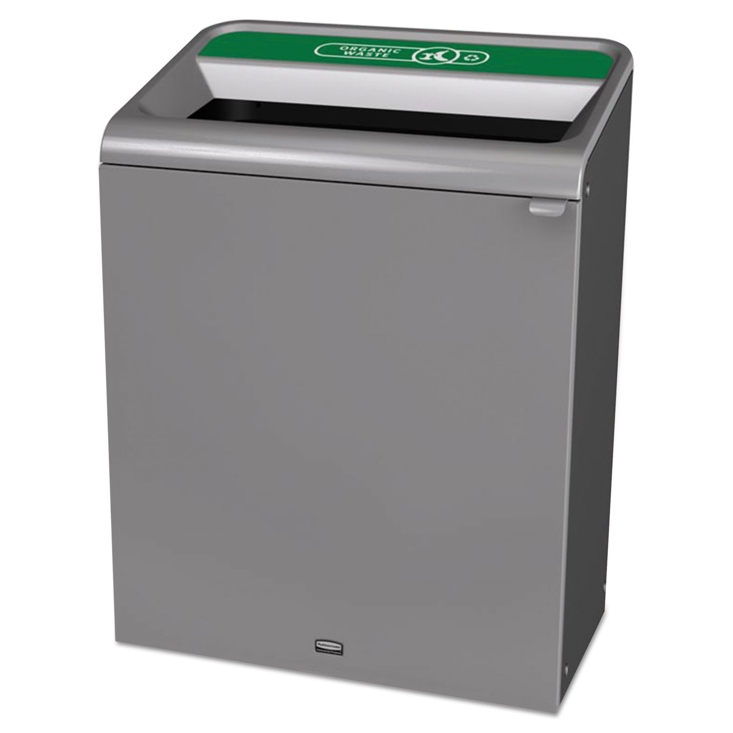 Configure Indoor Recycling Waste Receptacle, 45 gal, Gray, Organic Waste