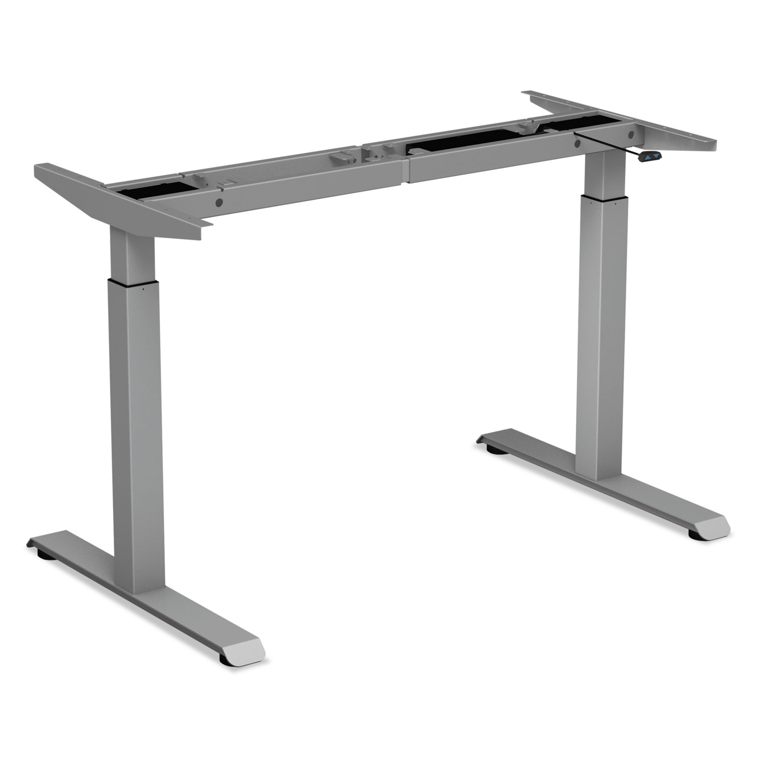 2-Stage Electric Adjustable Table Base, 27 1/2 to 47 1/4 High, Gray