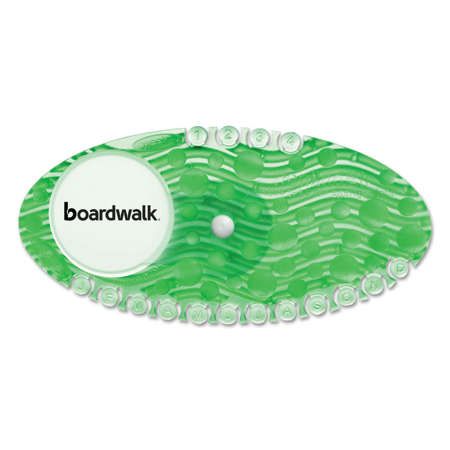  Boardwalk BWKCURVECME Curve Air Freshener, Cucumber Melon, Solid, Green, 10/Box (BWKCURVECME) 