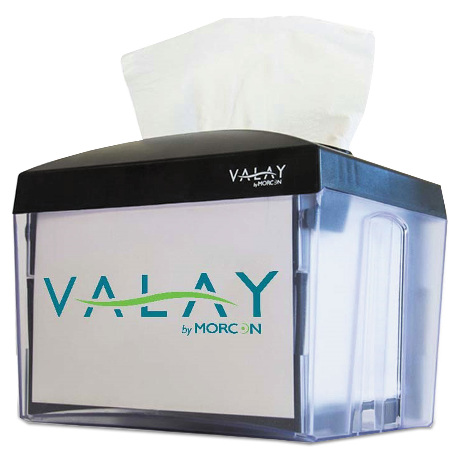 Valay Nap Interfolded Napkin Dispenser, 6.14 x 8 x 6 1/2, Black, 24/Ctn