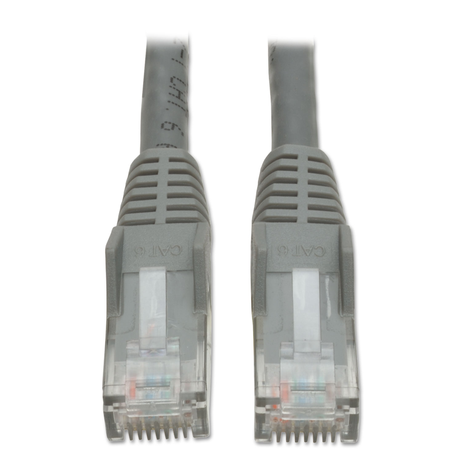 CAT6 Snagless Molded Patch Cable, 10 ft, Gray