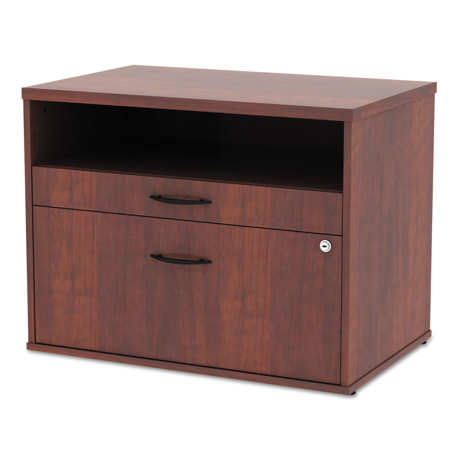 Alera Open Office Series Low File Cab Cred, 29 1/2x19 1/8x22 7/8, Med. Cherry