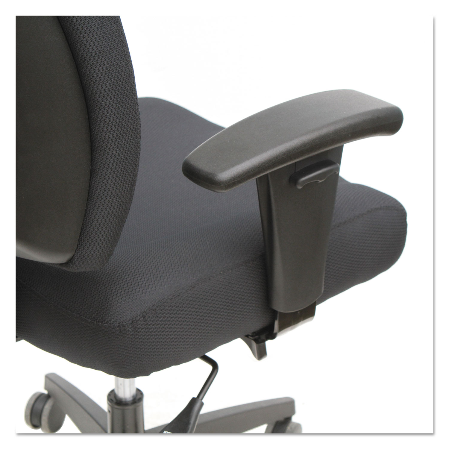 Wrigley Series High Performance Mid-Back Synchro-Tilt Task Chair, Black