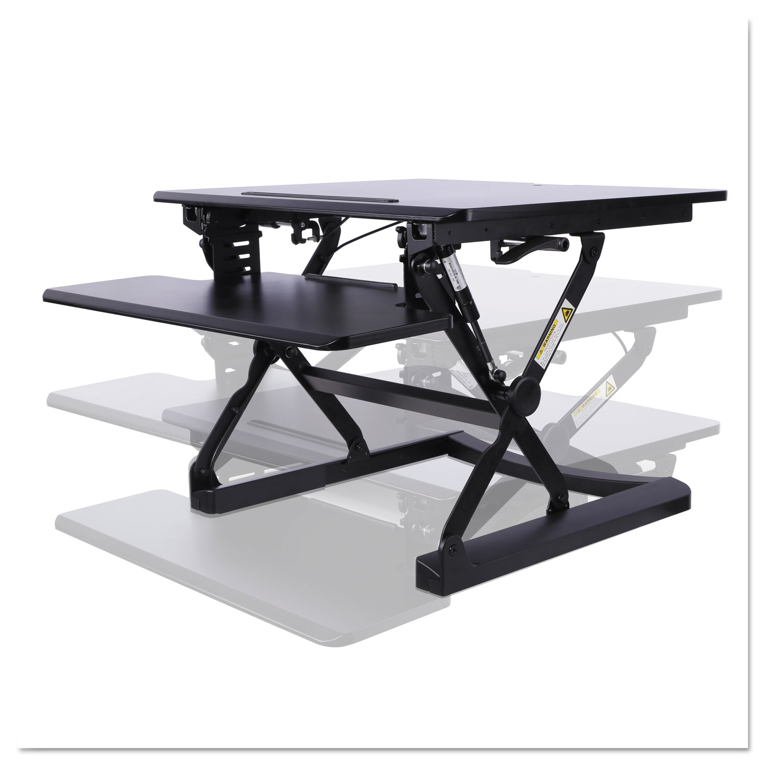 AdaptivErgo Sit-Stand Lifting Workstation, 26 3/4 x 31 x 19 5/8, Black