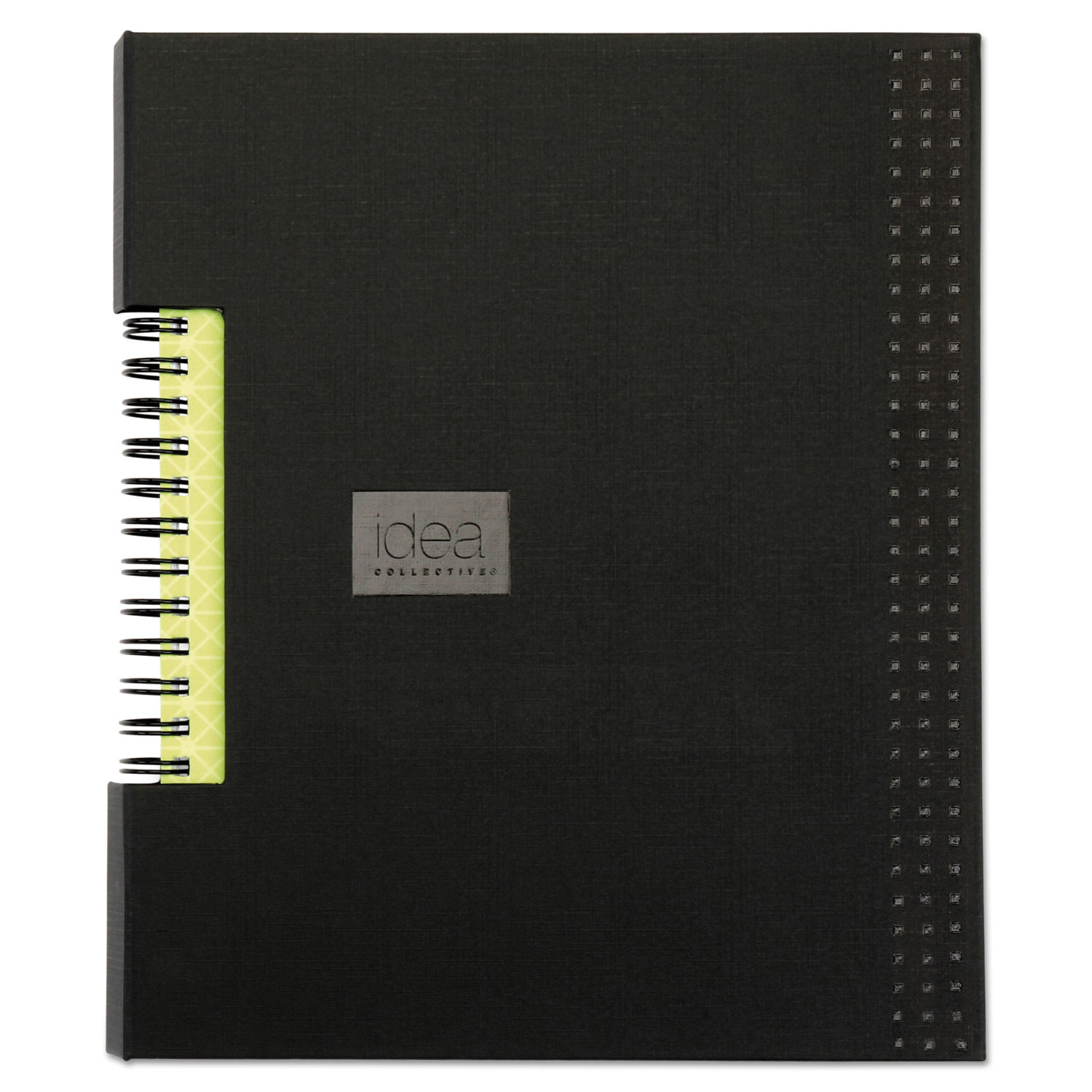 Idea Collective Professional Wirebound Hardcover Notebook, 8 1/4 x 5 7/8, Black