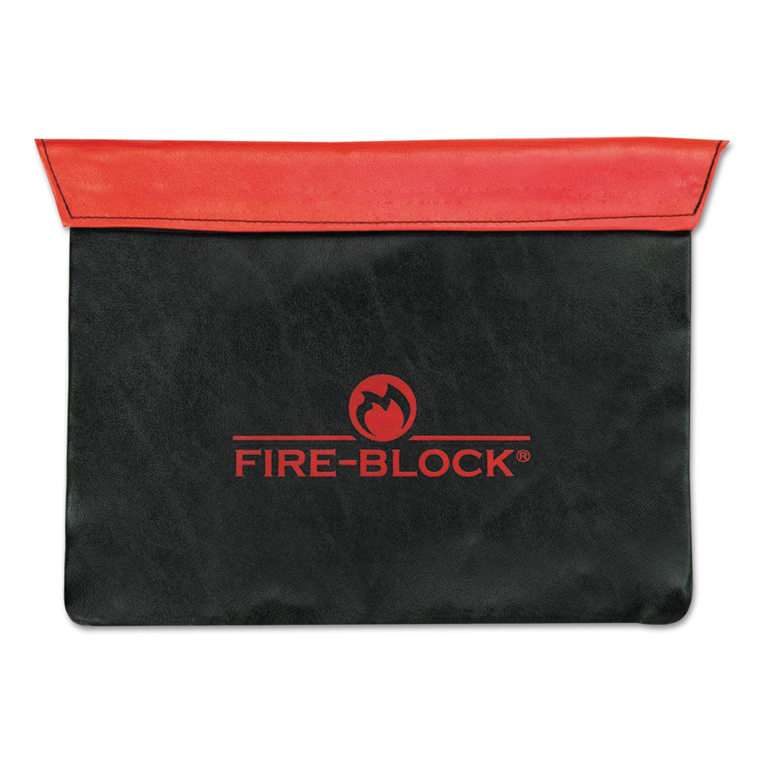 Fire-Block Document Portfolio, 12 1/2 x 10 x 1/2, Red/Black