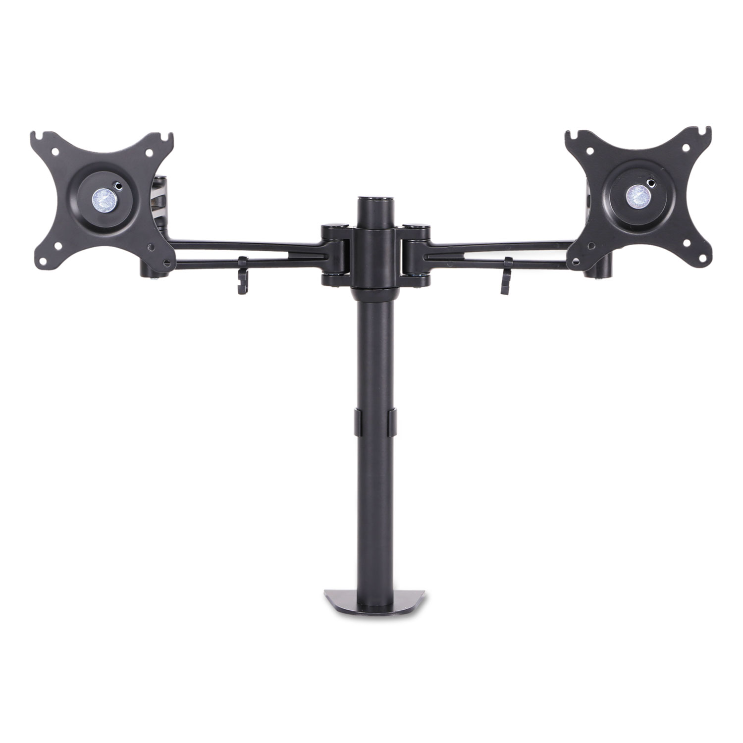 AdaptivErgo Pole-Mounted Monitor Arm, Dual Monitor up to 30, Black