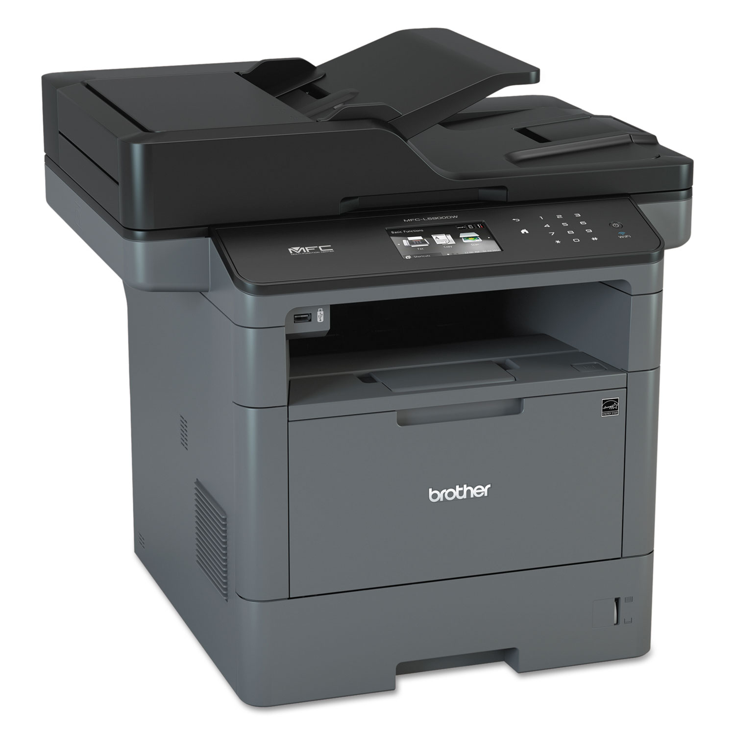 MFC-L5900DW Wireless Monochrome All-in-One Laser Printer, Copy/Fax/Print/Scan