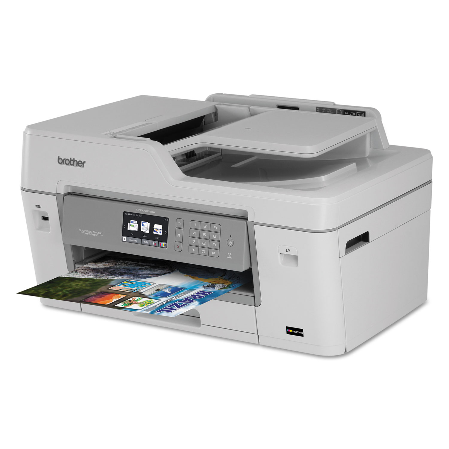Business Smart Pro MFC-J6535DW Color All-in-One with INKvestment Cartridges
