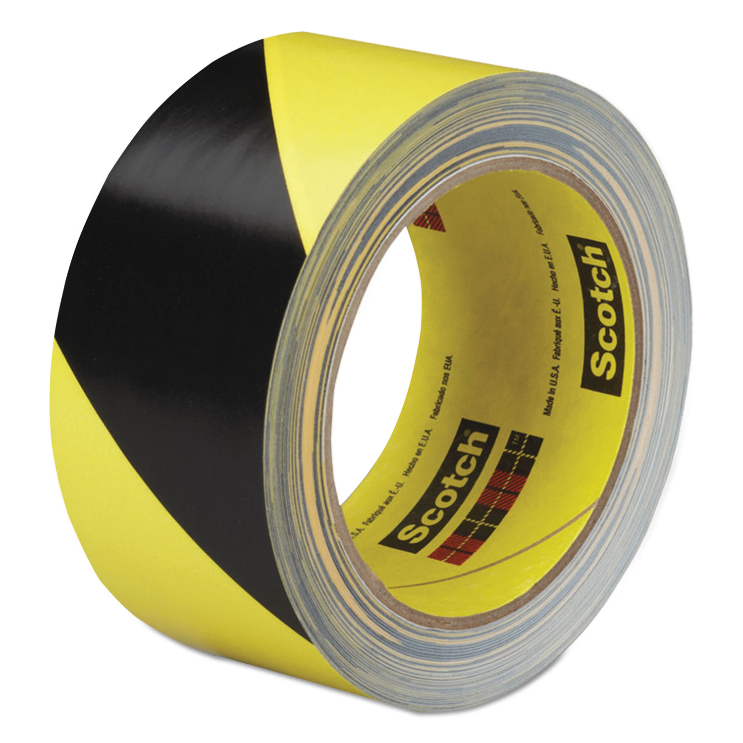  3M 5702 Caution Stripe Tape, 2w x 108ft Roll (MMM57022) 
