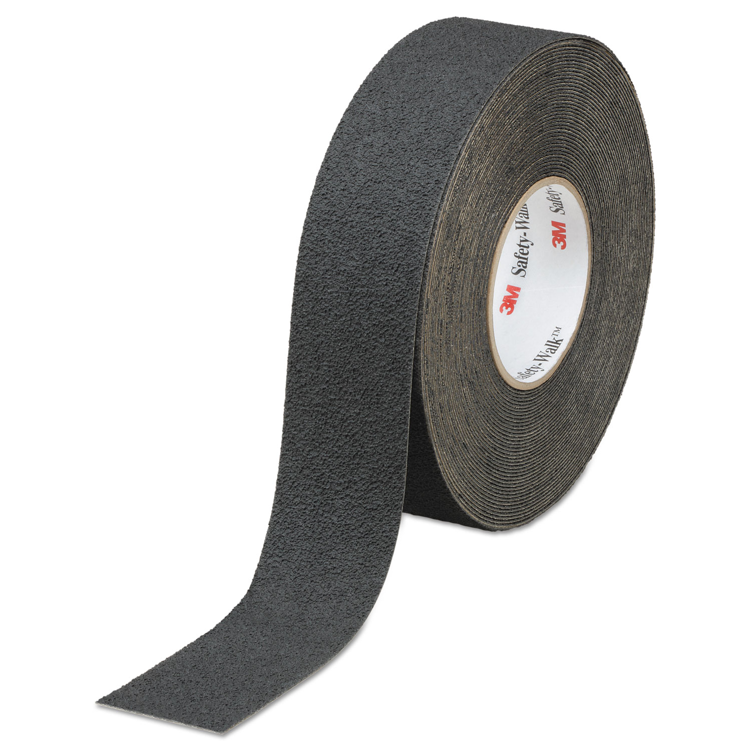 Safety-Walk Slip-Resistant Medium Resilient Tread Rolls, 1" x 60 ft, Black, 4/Carton