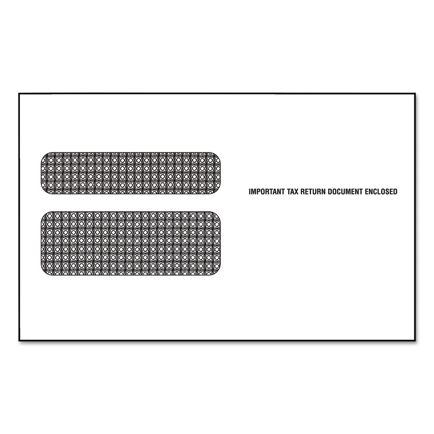 Double Window Envelope for Continuous W 2 Tax Forms, 9 1/2 x 5 5/8