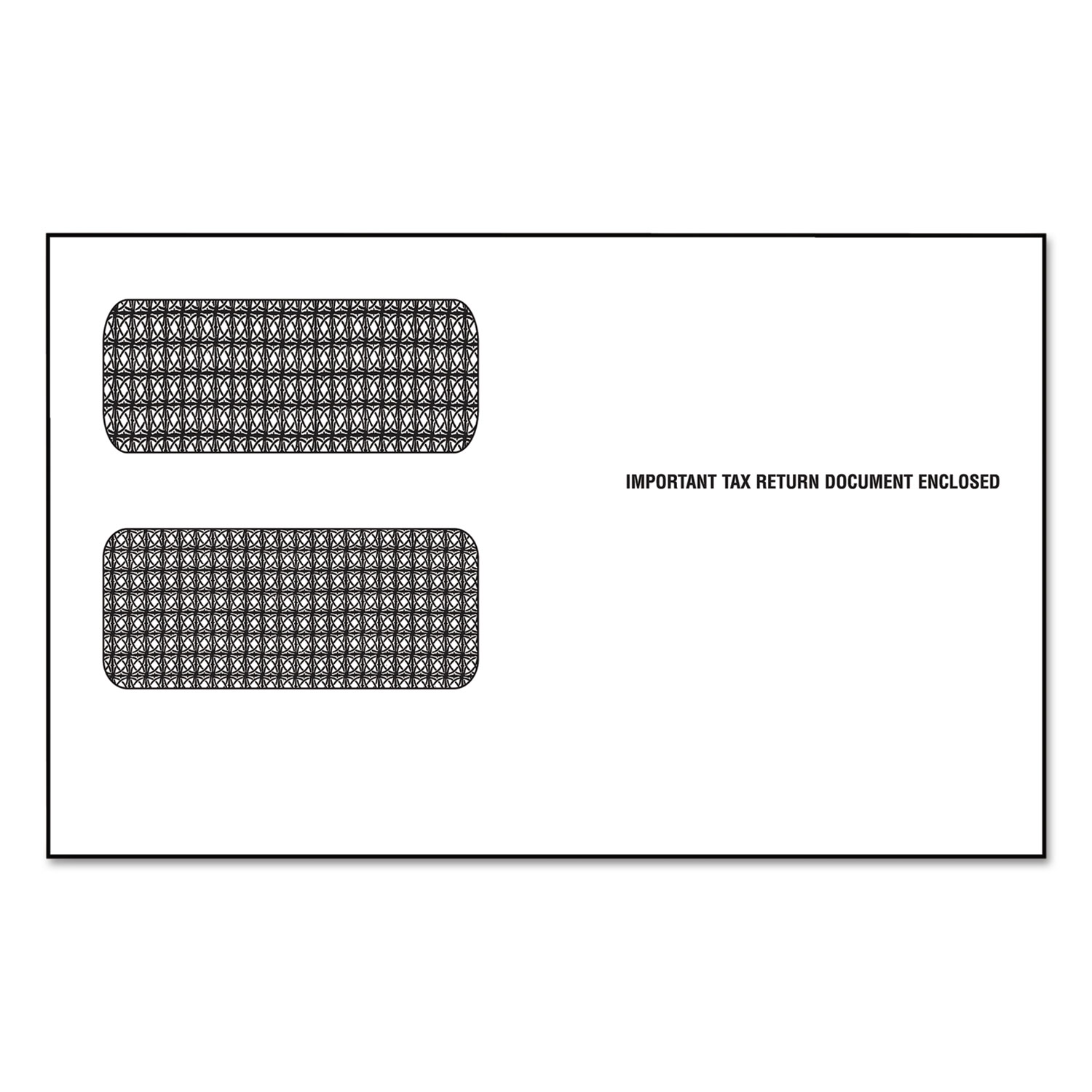Double Window Tax Form Envelope/1099R/Misc Forms, Gummed, 9 x 5 5/8, 500/Carton
