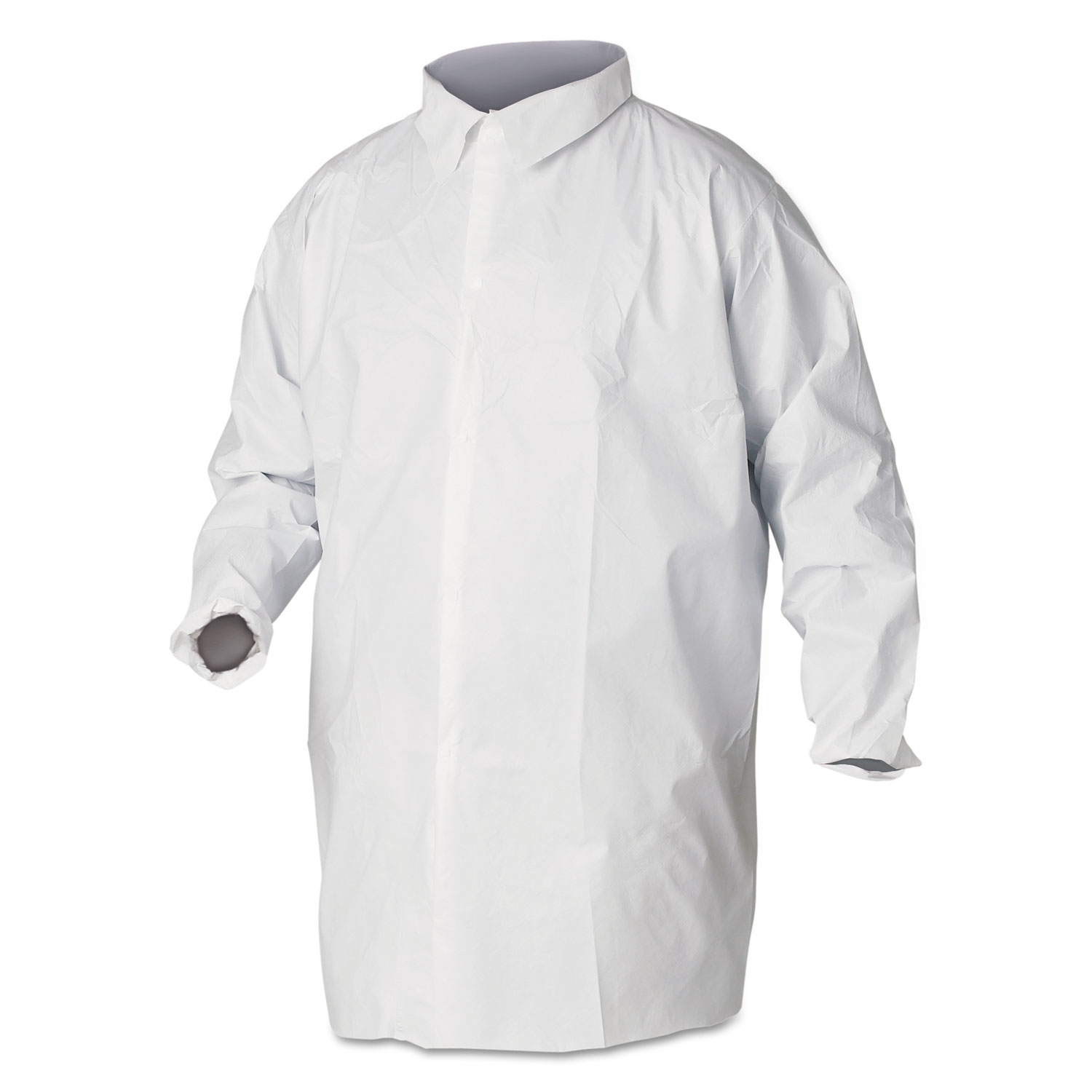  KleenGuard KCC 44445 A40 Liquid and Particle Protection Lab Coats, 2X-Large, White, 30/Carton (KCC44445) 