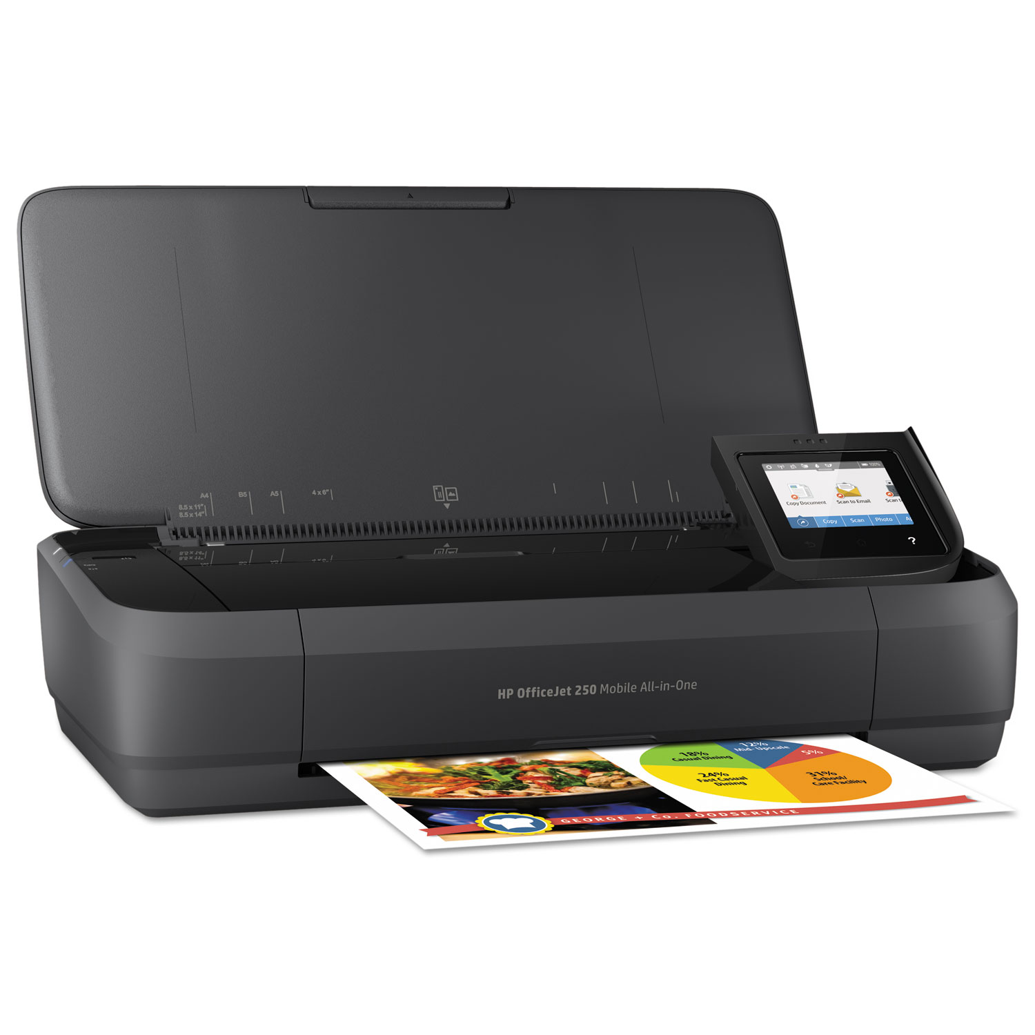  HP CZ992A#B1H OfficeJet 250 Mobile All-in-One Printer, Copy/Print/Scan (HEWCZ992A) 