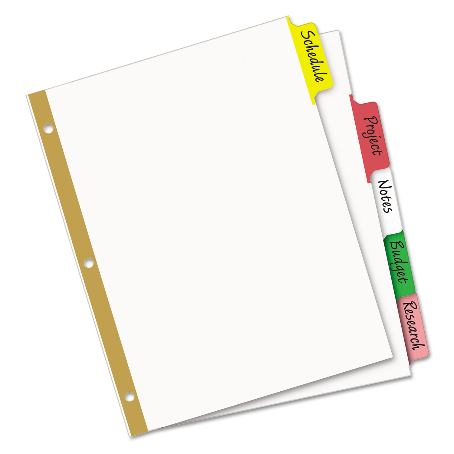 AVE23076 Avery Write & Erase Big Tab Paper Dividers Zuma