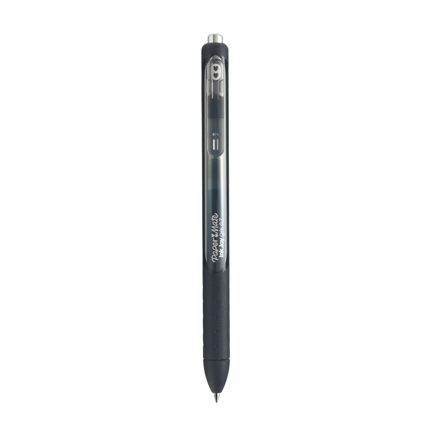  Paper Mate 1951719 InkJoy Retractable Gel Pen, Medium 0.7mm, Black Ink/Barrel, Dozen (PAP1951719) 